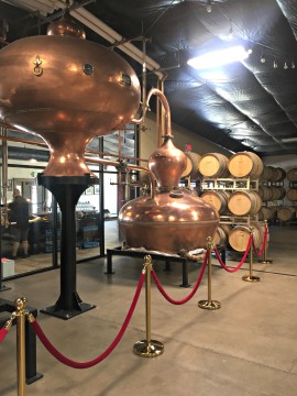 The awesome barrel room in back.