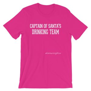 Captain of Santa's Drinking Team Short-Sleeve Unisex T-Shirt