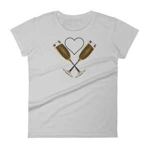 A Heart for Champagne Women's short sleeve t-shirt