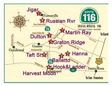 Taste of Rt 116 Map