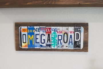 Omega Road License plate
