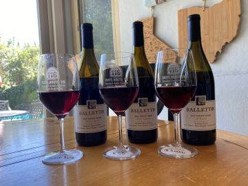 Tasting Balletto Pinots Array Of Glasses