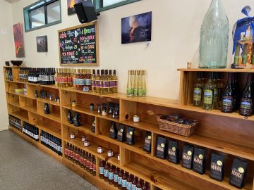 Volcano Winery Wine Shelf