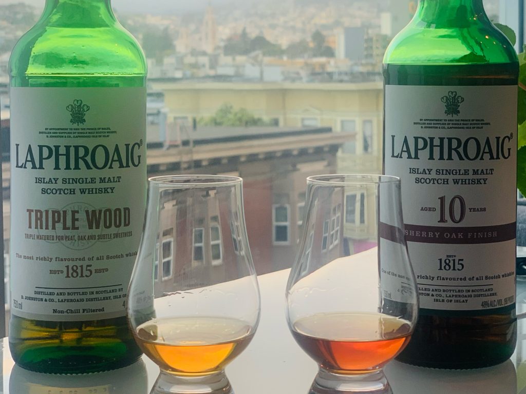 Laphroag Head To Head Glasses And Bottles