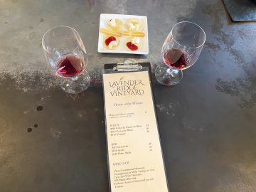 Lavender Ridge Tasting Menu